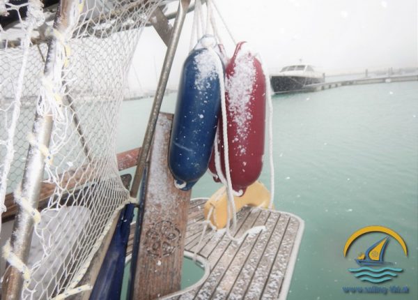 Snow on Boat